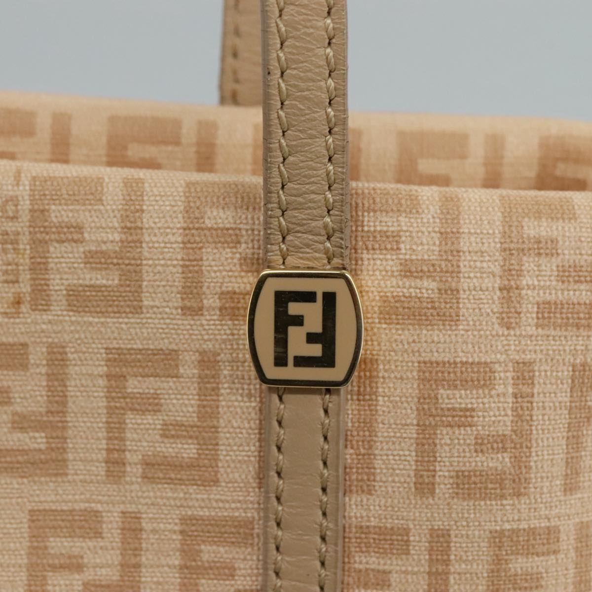 FENDI Zucchino Canvas Hand Bag Pink ac3511