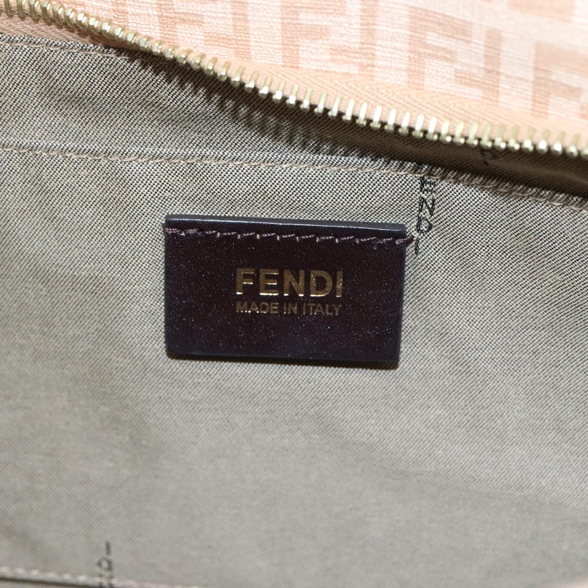 FENDI Zucchino Canvas Hand Bag Pink ac3511