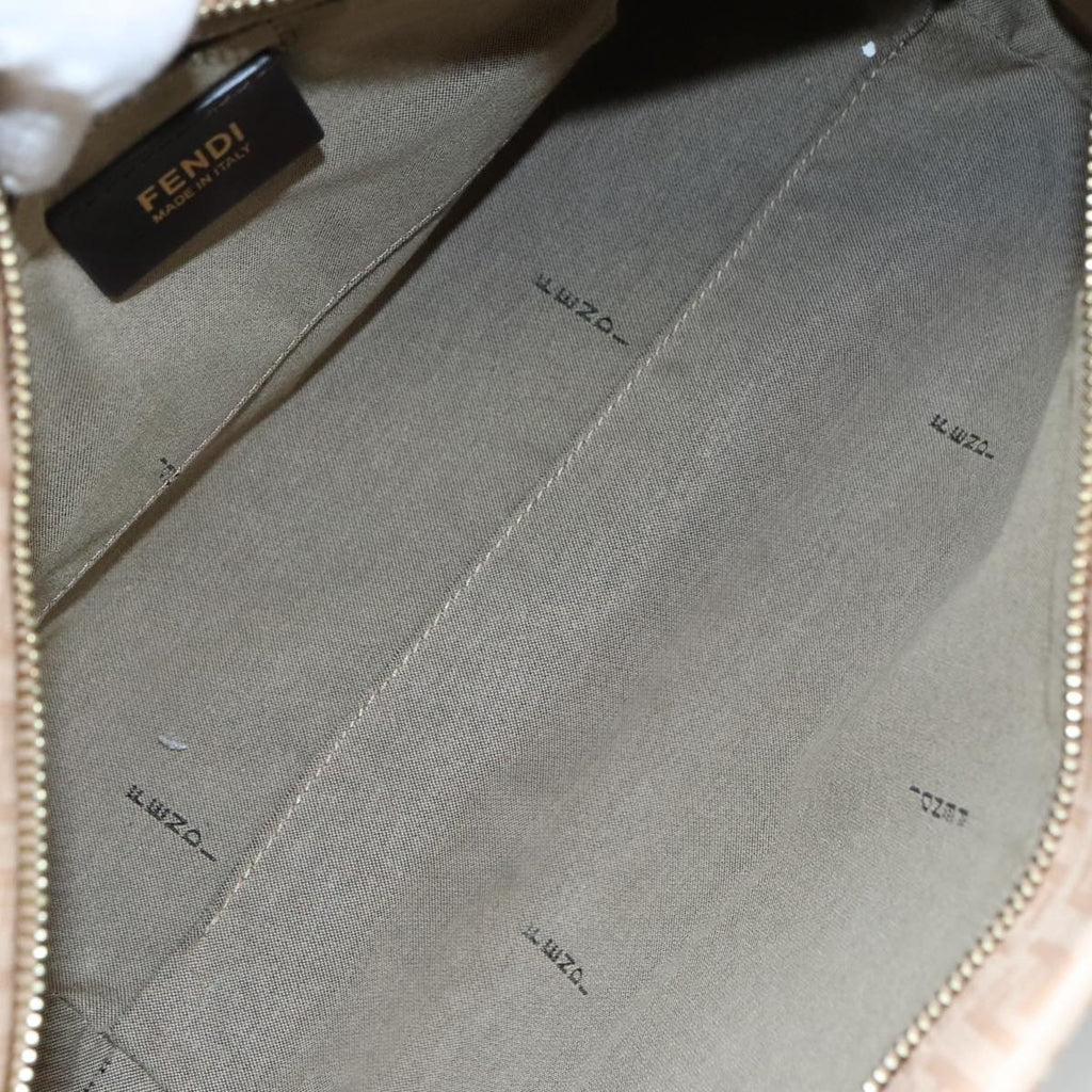 FENDI Zucchino Canvas Hand Bag Pink ac3511