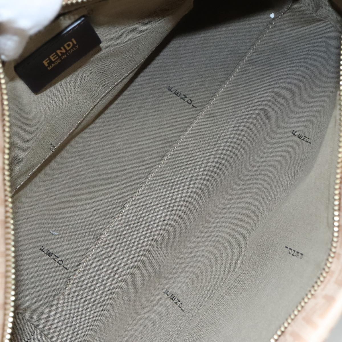 FENDI Zucchino Canvas Hand Bag Pink ac3511