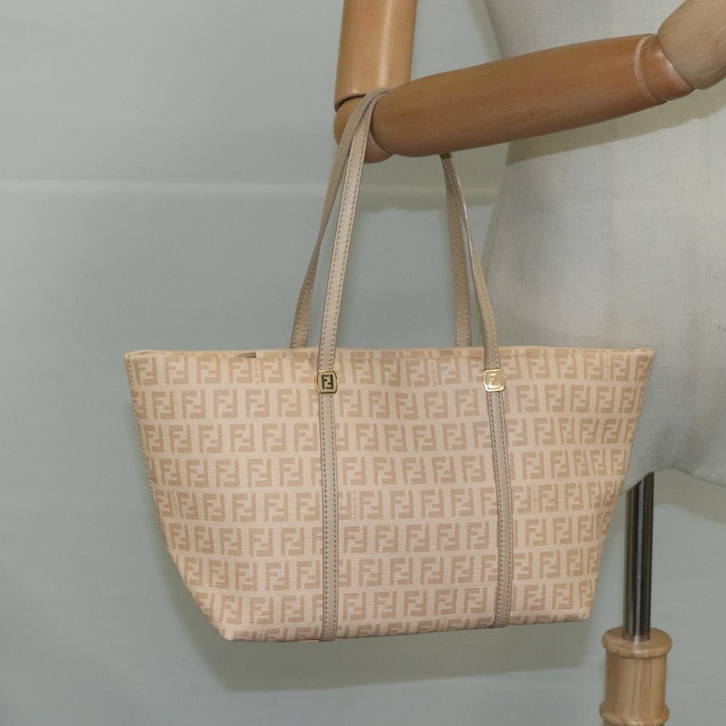 FENDI Zucchino Canvas Hand Bag Pink ac3511