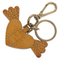 FENDI Key Charm Leather Beige ac3513