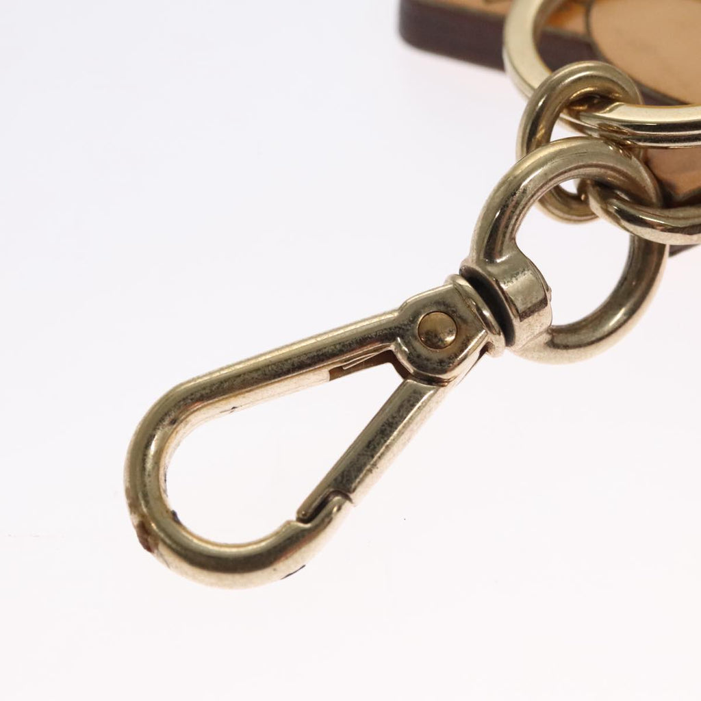 FENDI Key Charm Leather Beige ac3513