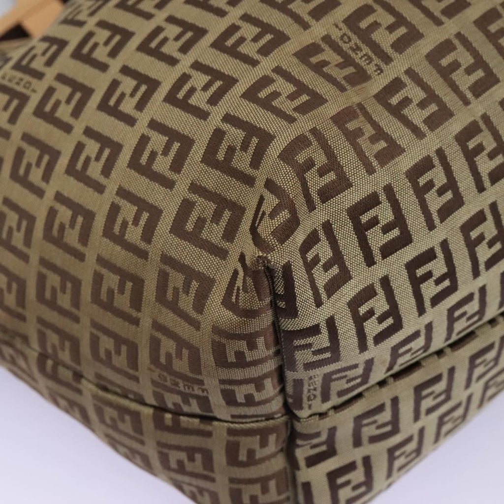 FENDI Zucchino Canvas Tote Bag Beige ac3574