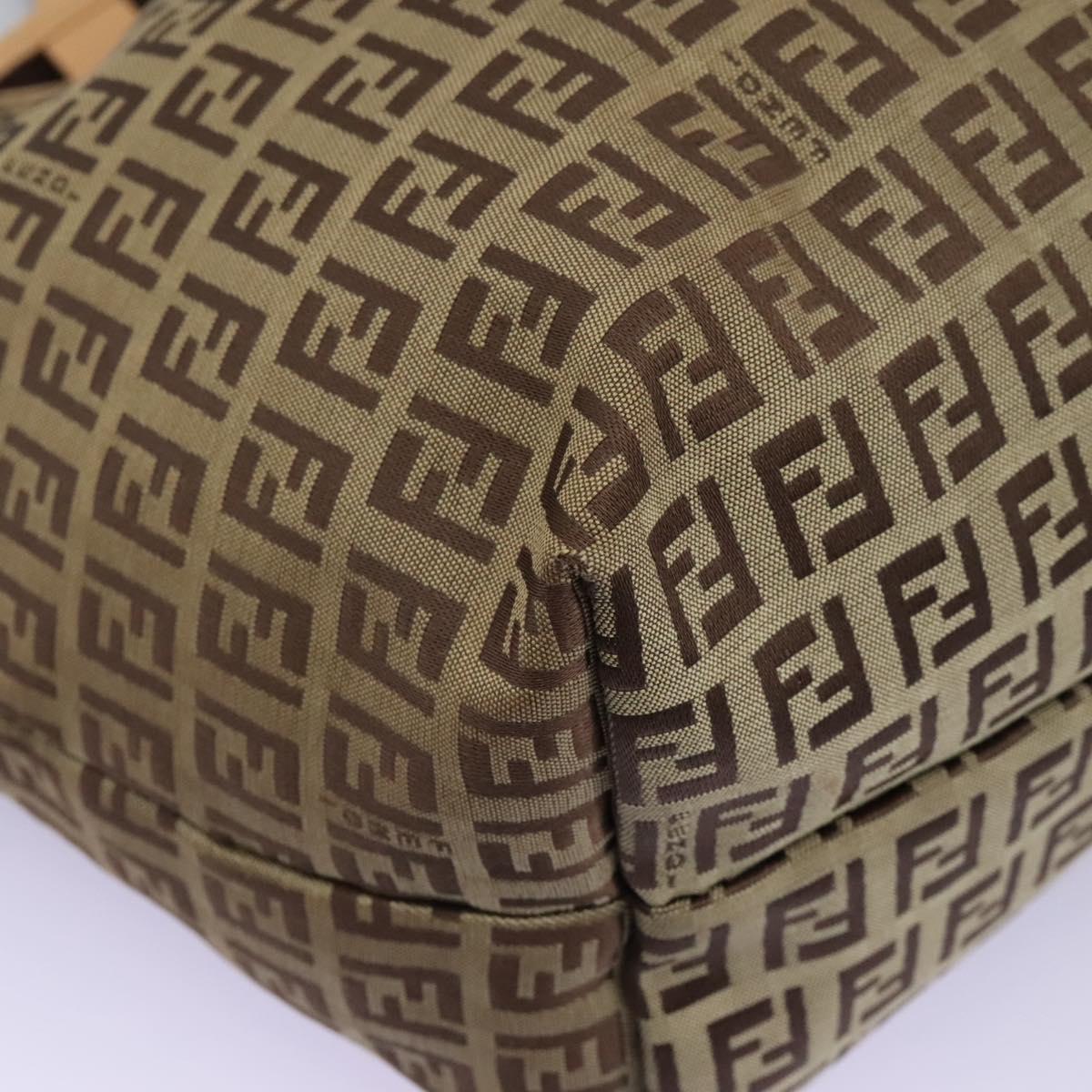 FENDI Zucchino Canvas Tote Bag Beige ac3574