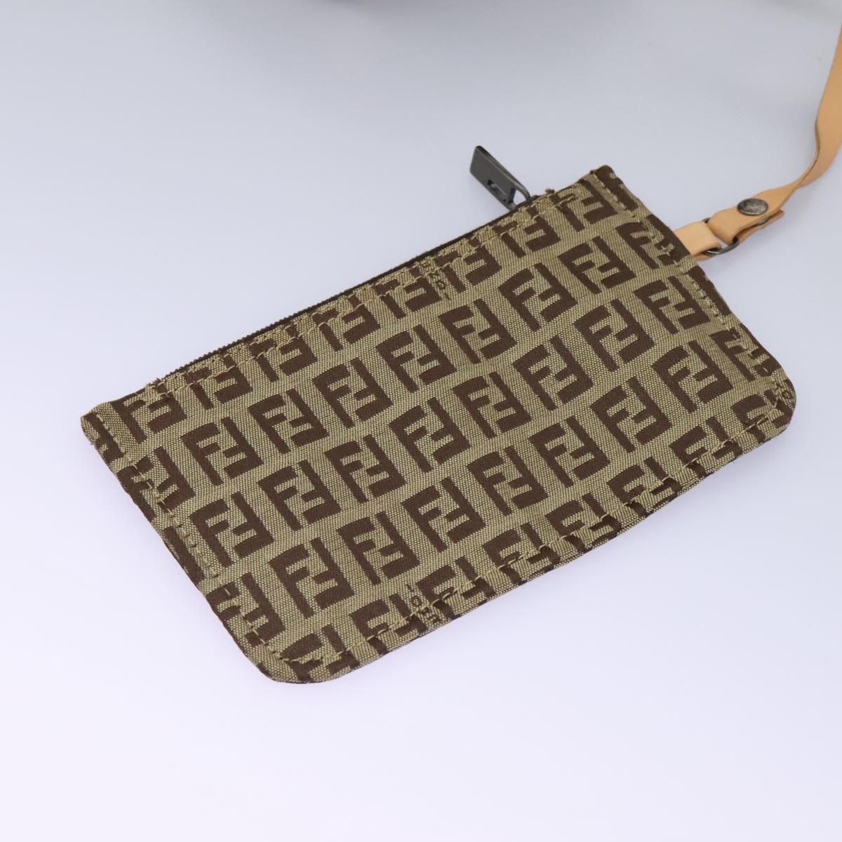 FENDI Zucchino Canvas Tote Bag Beige ac3574