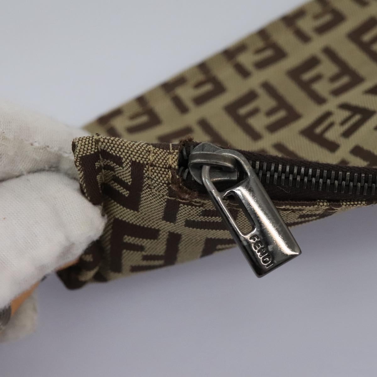 FENDI Zucchino Canvas Tote Bag Beige ac3574
