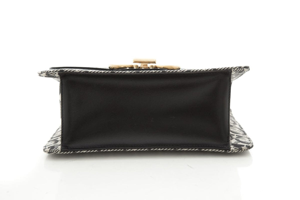Ferragamo Leather and Gianicci Monogram Handbag & Wallet Set