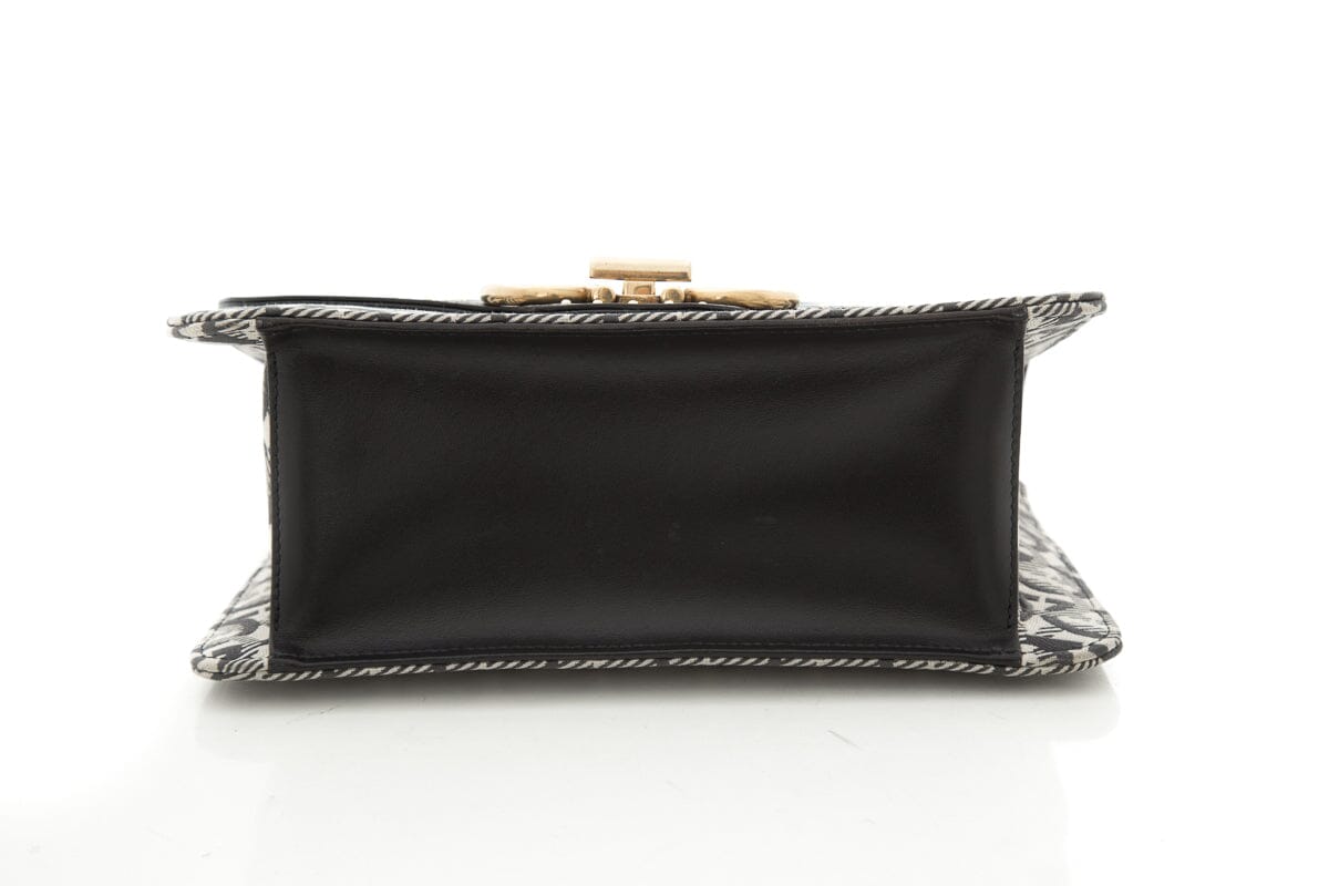 Ferragamo Leather and Gianicci Monogram Handbag & Wallet Set