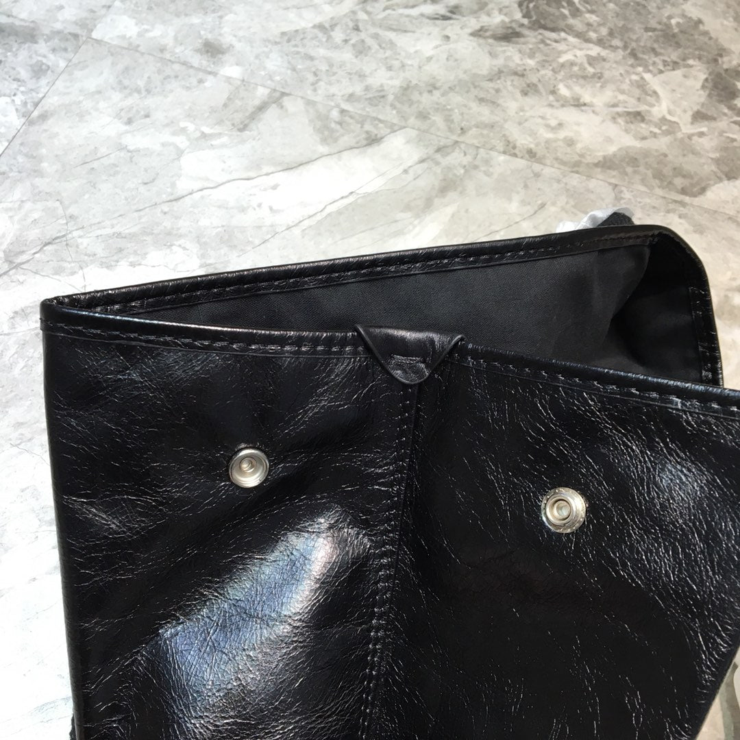 Balen Navy MeGLAMIum Cabas Tote Bag In Black, For Women,  Bags 14.1in/36cm