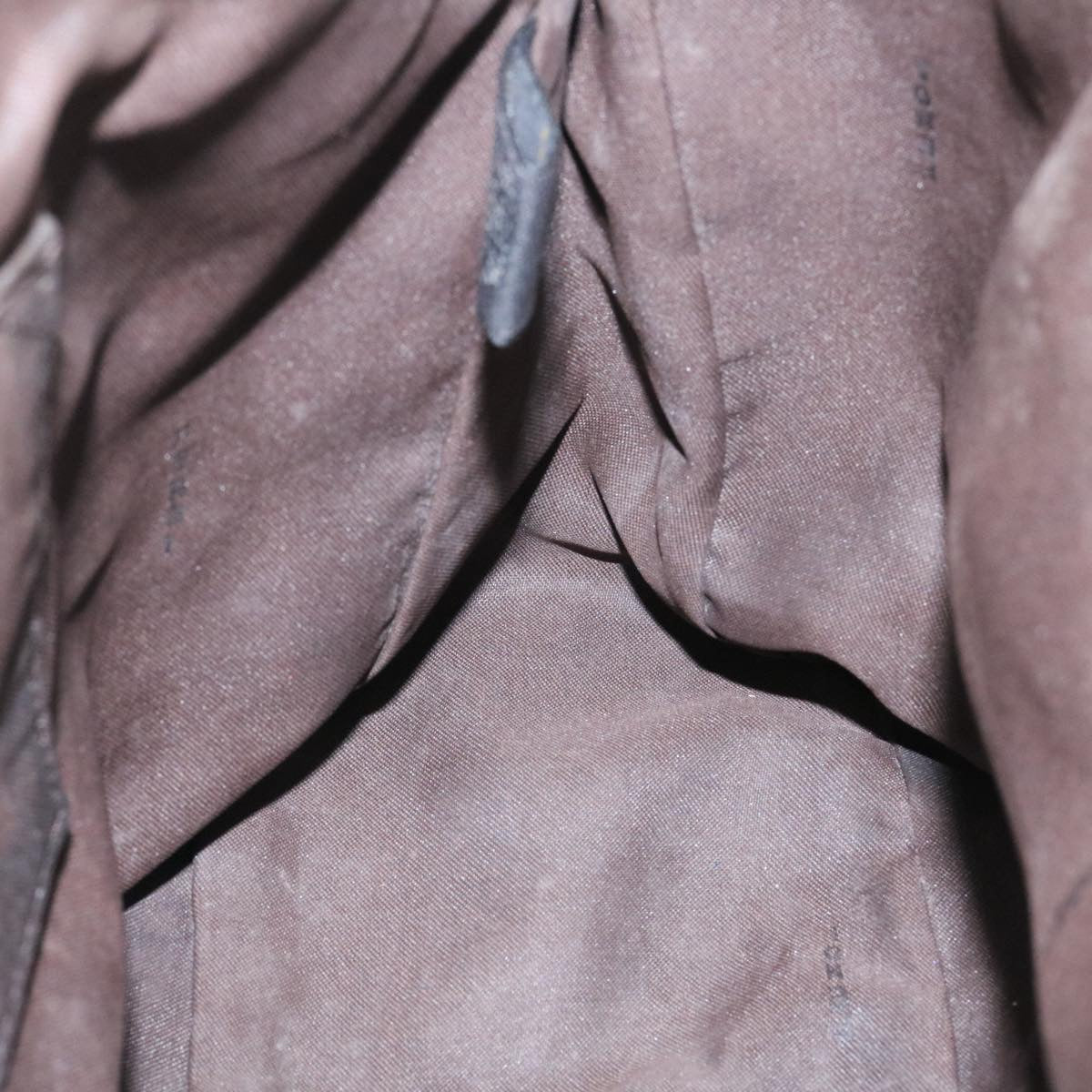 FENDI ZucchinoCanvas Hand Bag Brown ac571