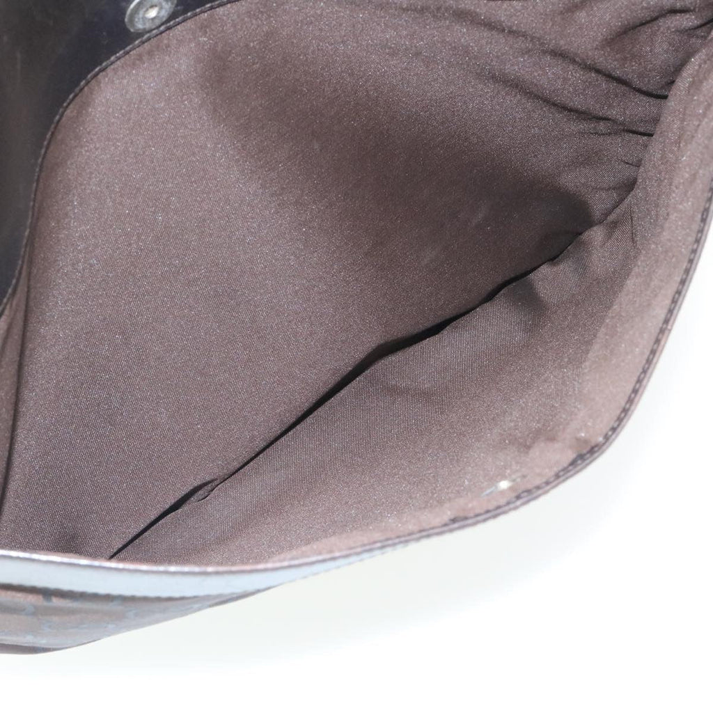 GUCCI GG Canvas Shoulder Bag Canvas Brown ac587
