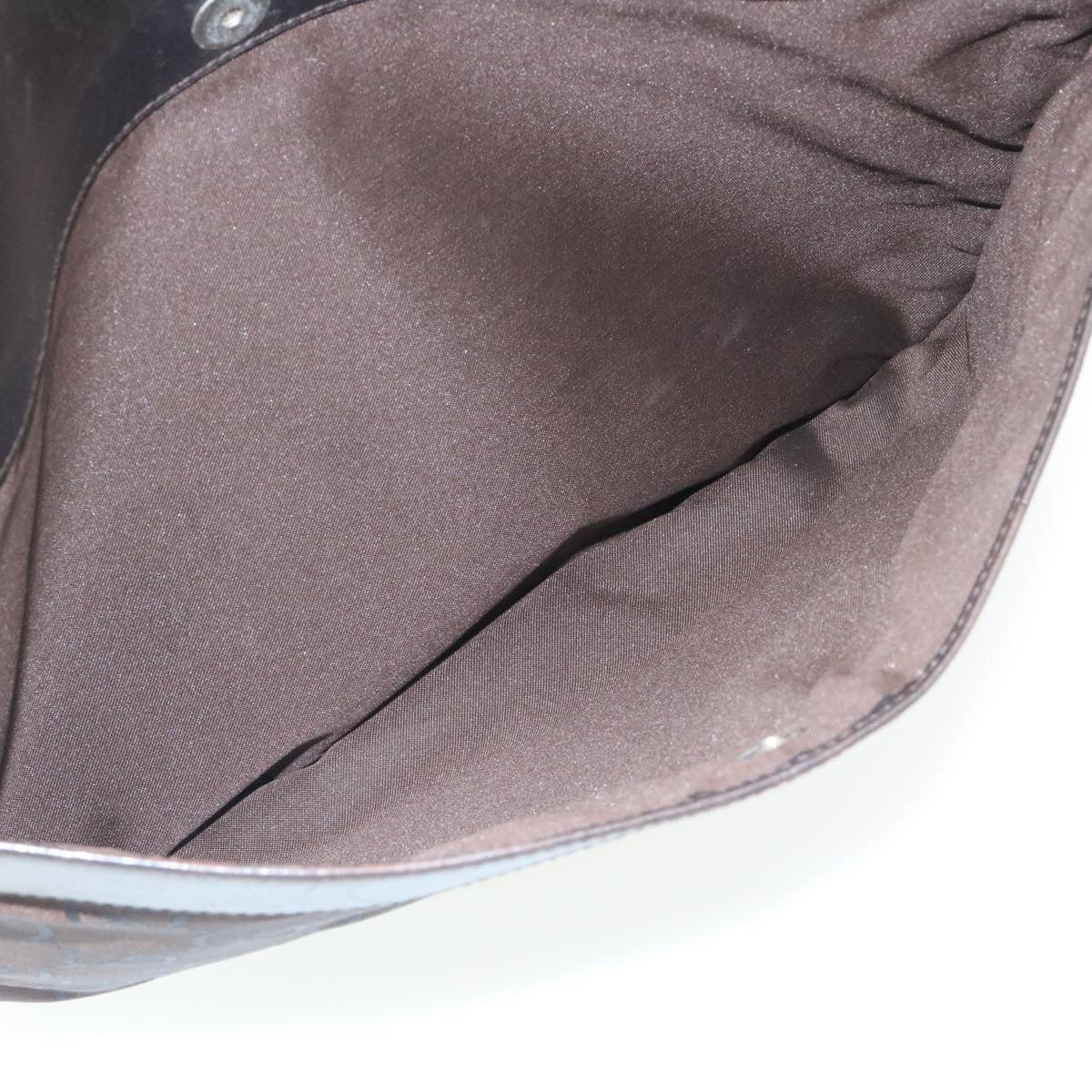 GUCCI GG Canvas Shoulder Bag Canvas Brown ac587