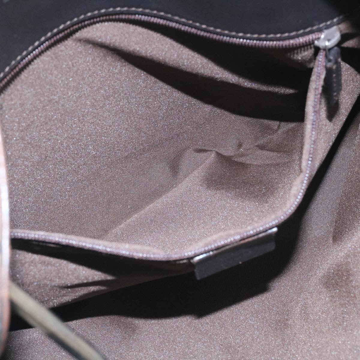GUCCI GG Canvas Shoulder Bag Canvas Brown ac587