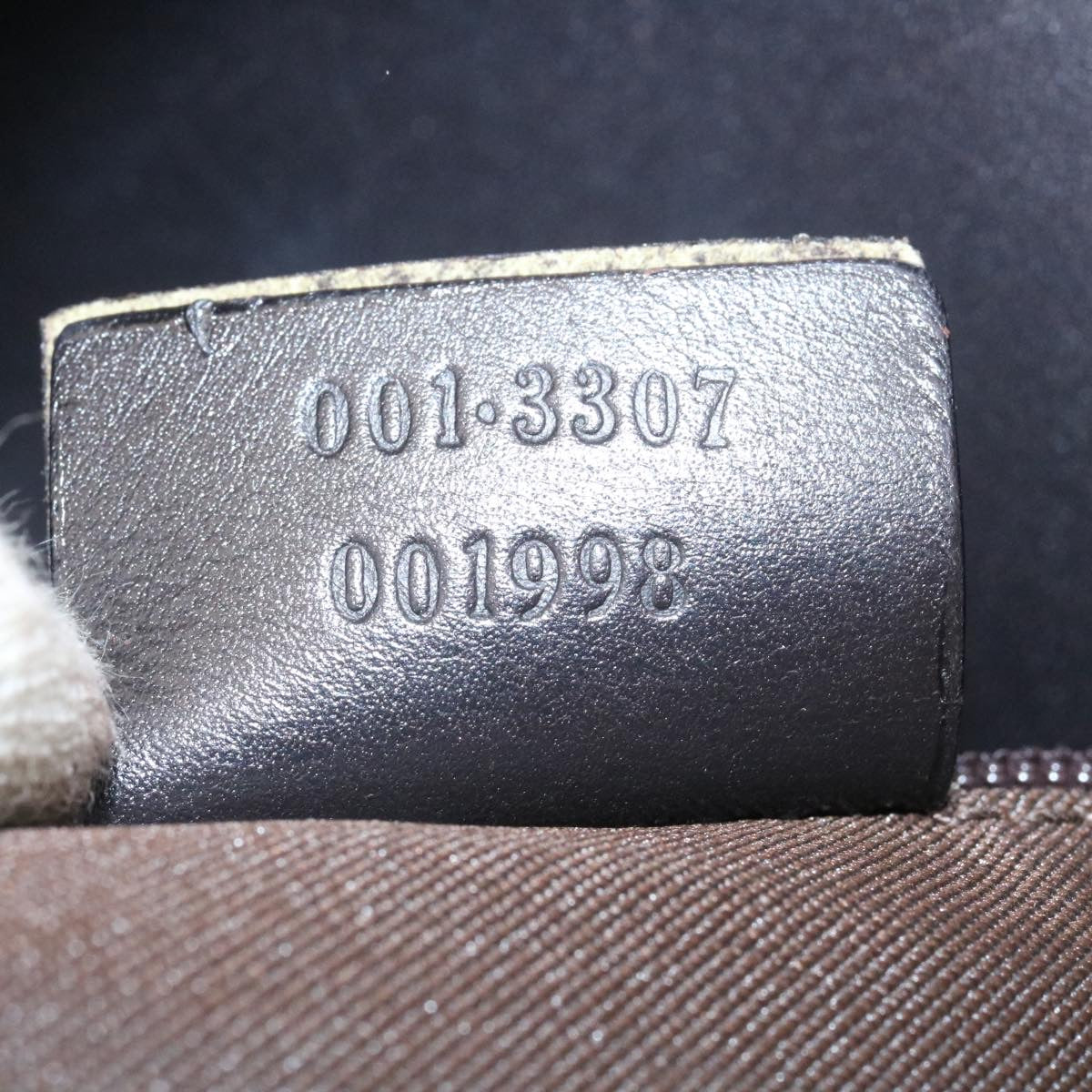 GUCCI GG Canvas Shoulder Bag Canvas Brown ac587