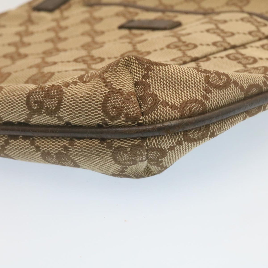 GUCCI GG Canvas Shoulder Bag Beige 122793 ac588