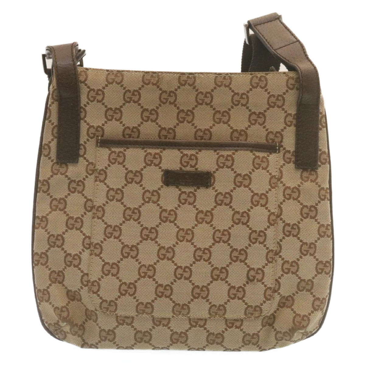 GUCCI GG Canvas Shoulder Bag Beige 122793 ac588