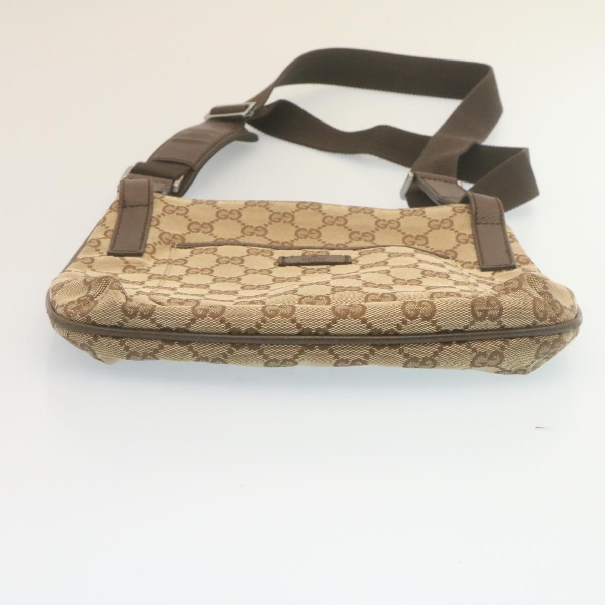 GUCCI GG Canvas Shoulder Bag Beige 122793 ac588