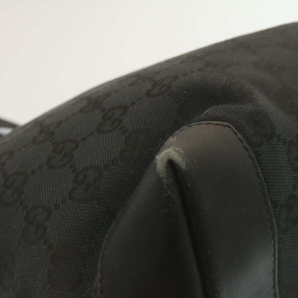 GUCCI GG Canvas Tote Bag Black ac596