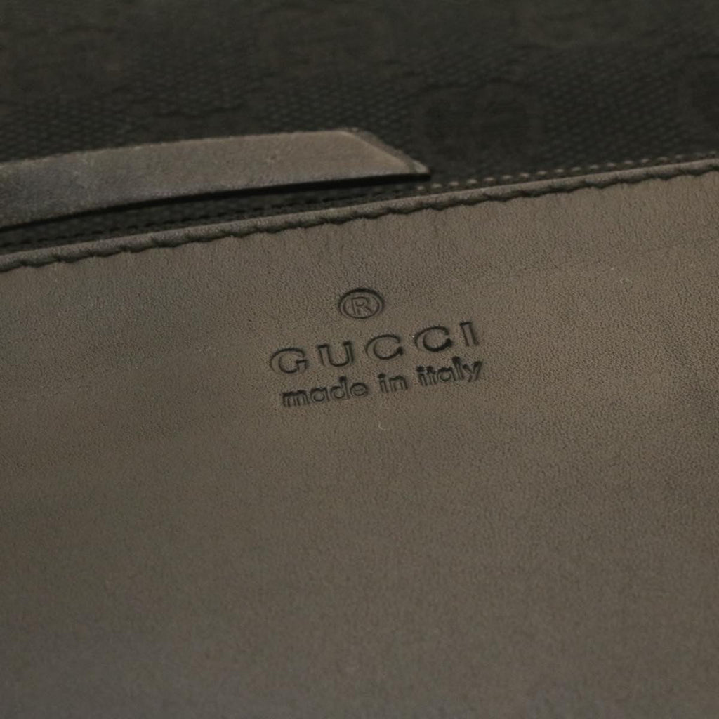 GUCCI GG Canvas Tote Bag Black ac596