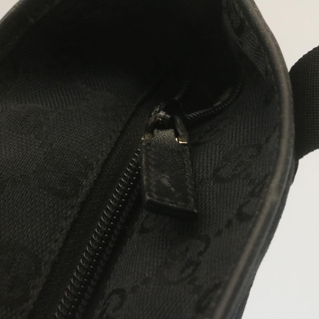 GUCCI GG Canvas Tote Bag Black ac596