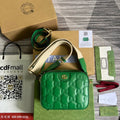 gg Matelasse Shoulder Bag Green For Women, Women’s Bags 8.5in/22cm gg 702234 UM8HG 3389