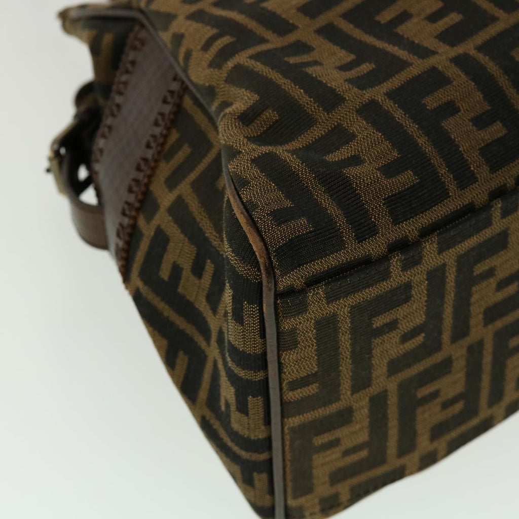 FENDI Tote Bag Zucca Canvas Brown ac845