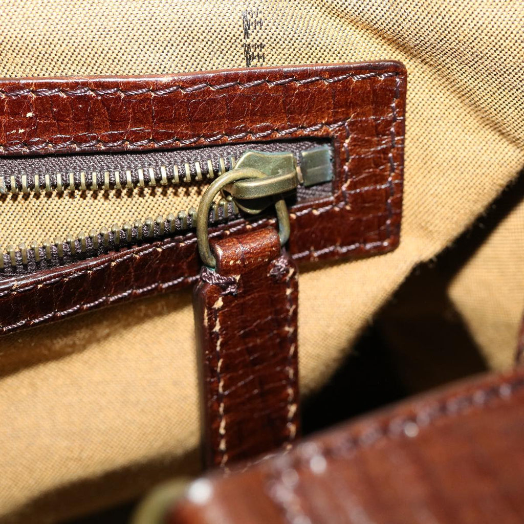 FENDI Tote Bag Zucca Canvas Brown ac845