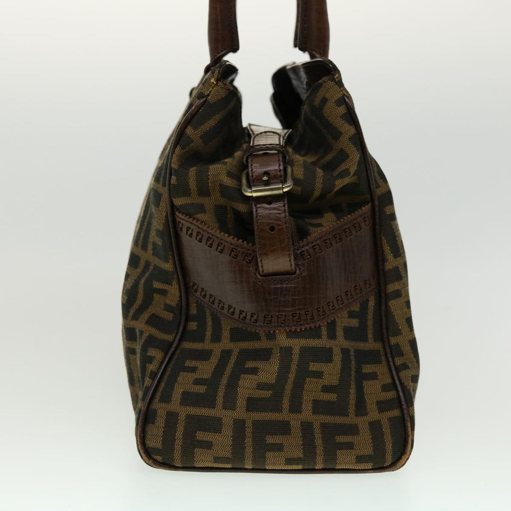FENDI Tote Bag Zucca Canvas Brown ac845