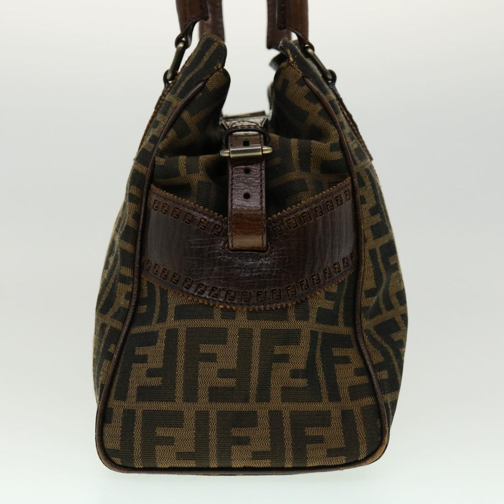 FENDI Tote Bag Zucca Canvas Brown ac845