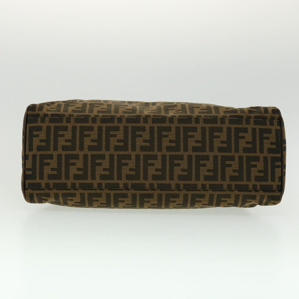 FENDI Tote Bag Zucca Canvas Brown ac845