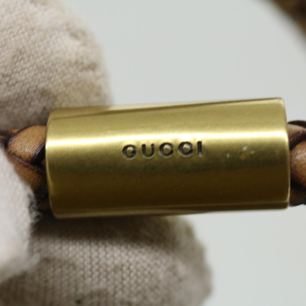 GUCCI GG Canvas Tote Bag Brown Gold ac905