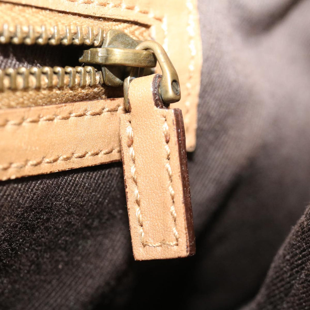 GUCCI GG Canvas Tote Bag Brown Gold ac905