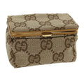 GUCCI GG Canvas Pouch Beige ac929