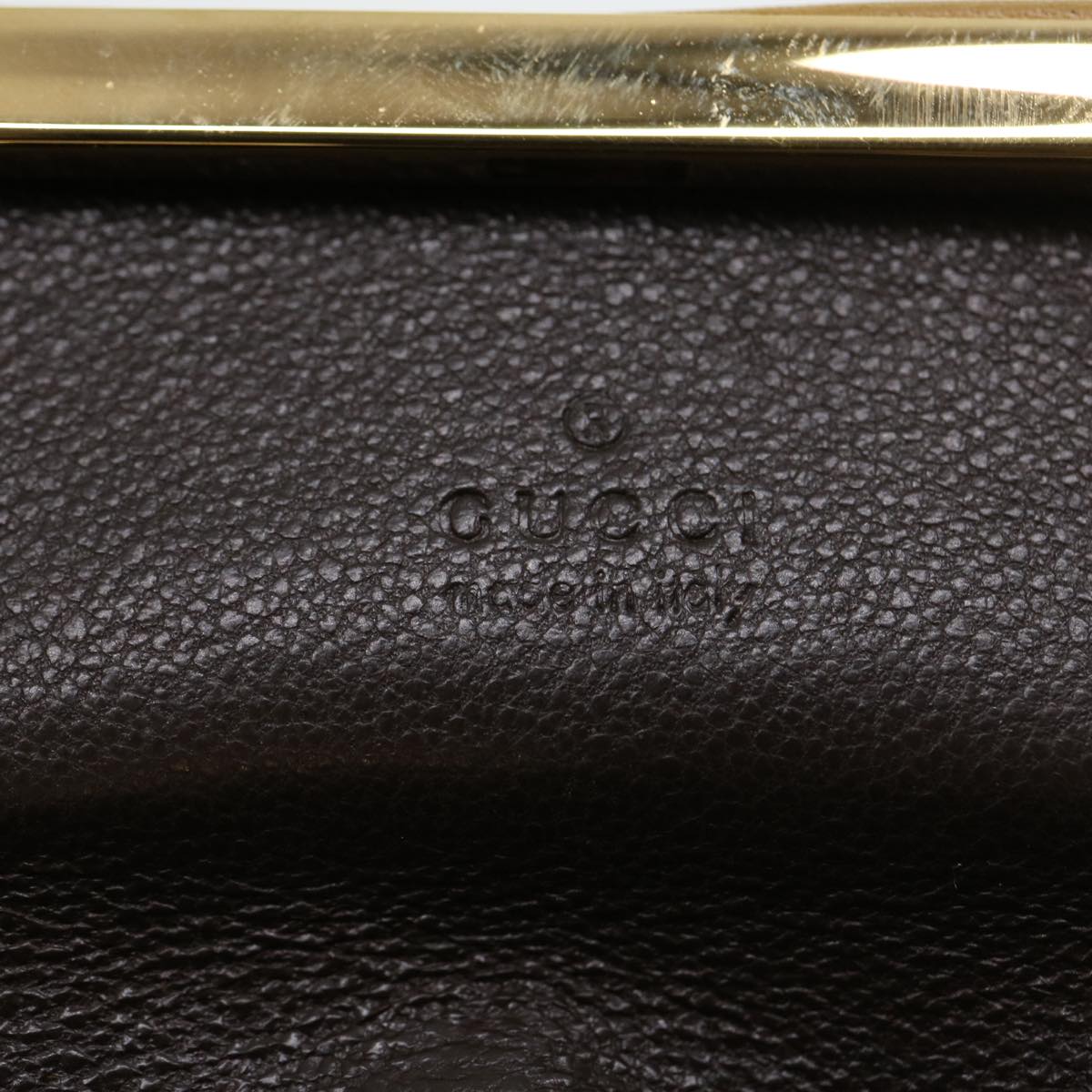 GUCCI GG Canvas Pouch Beige ac929