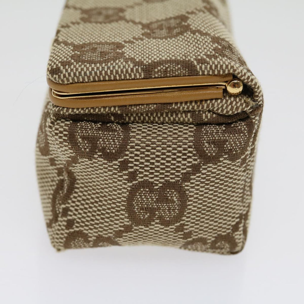 GUCCI GG Canvas Pouch Beige ac929