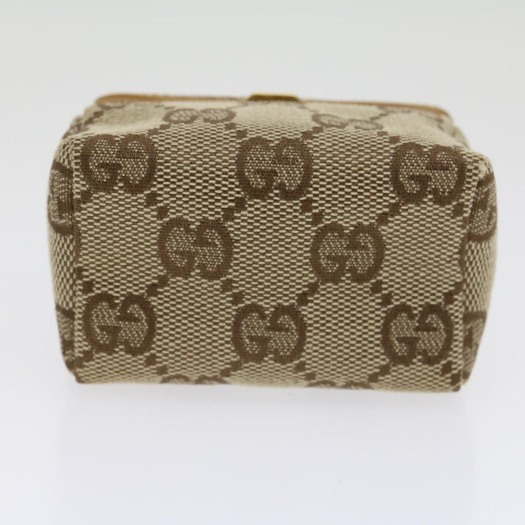 GUCCI GG Canvas Pouch Beige ac929