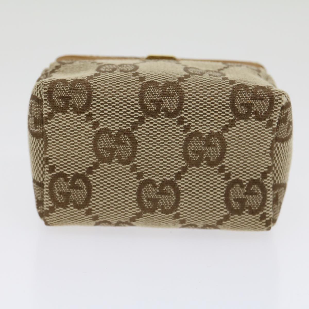 GUCCI GG Canvas Pouch Beige ac929