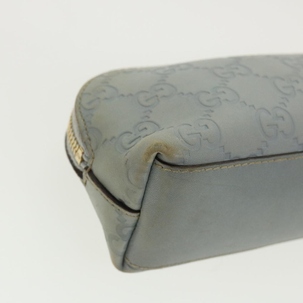 GUCCI GG Canvas Guccissima Pouch Blue ac961