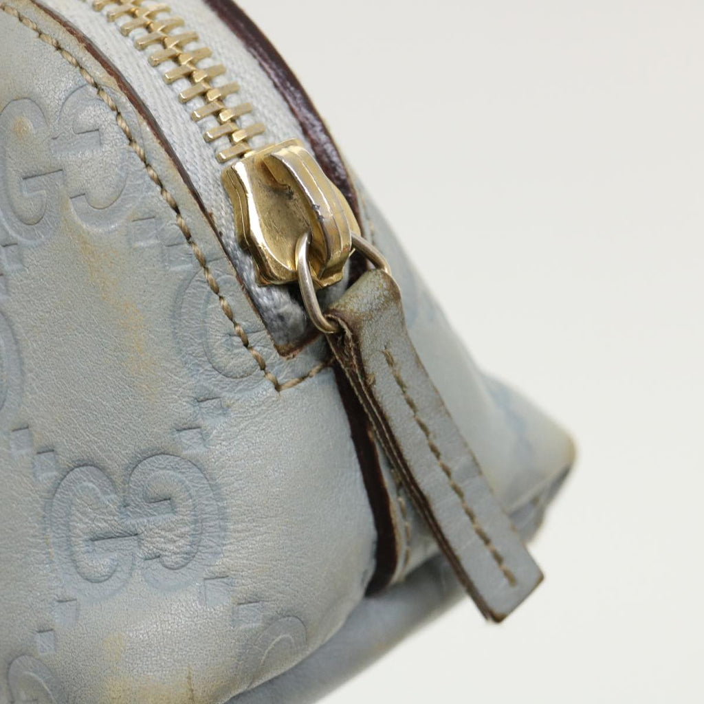 GUCCI GG Canvas Guccissima Pouch Blue ac961