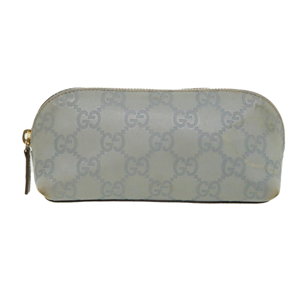 GUCCI GG Canvas Guccissima Pouch Blue ac961