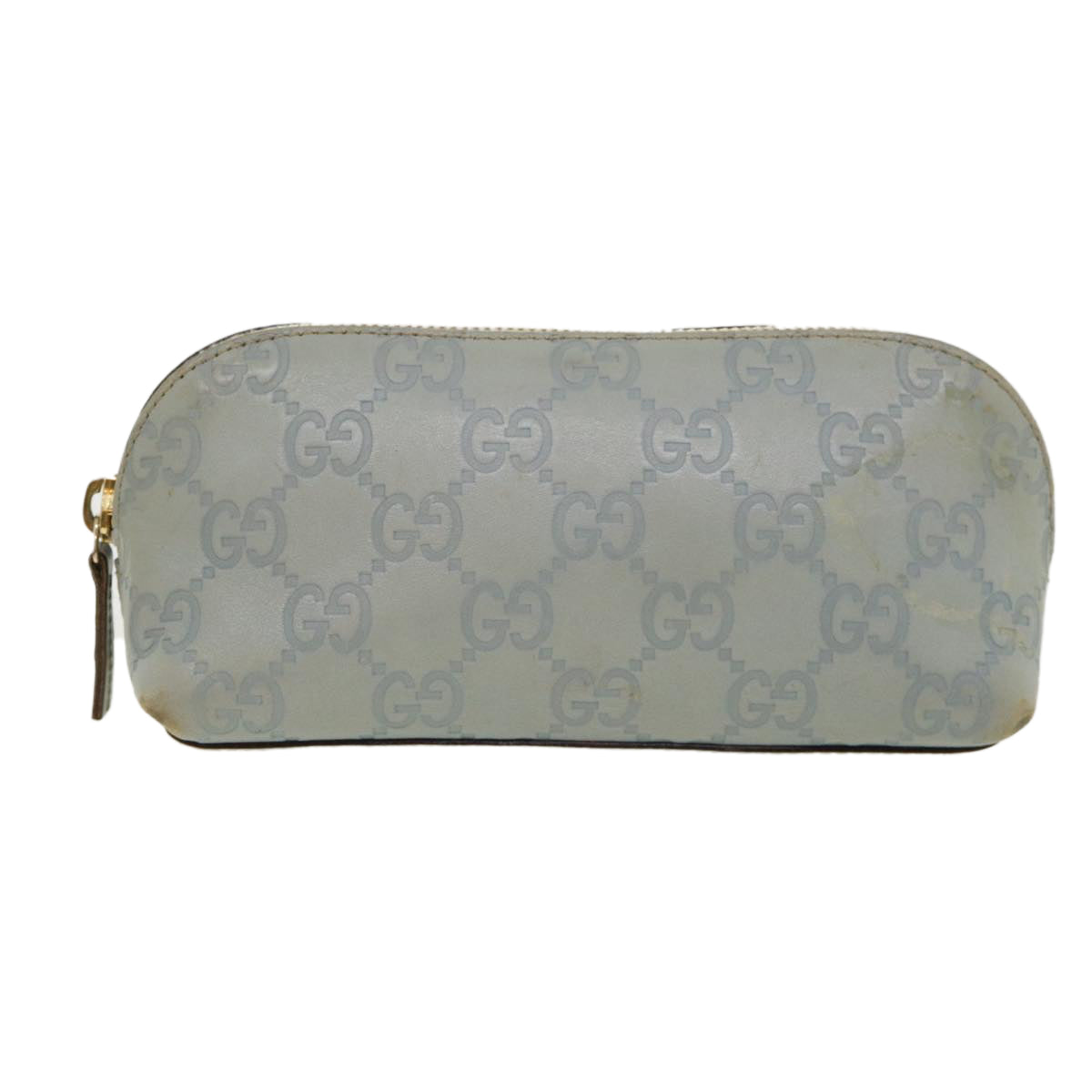 GUCCI GG Canvas Guccissima Pouch Blue ac961