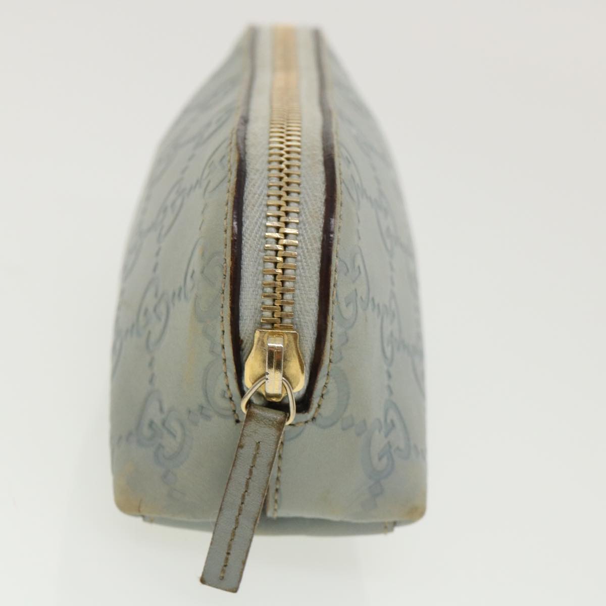 GUCCI GG Canvas Guccissima Pouch Blue ac961
