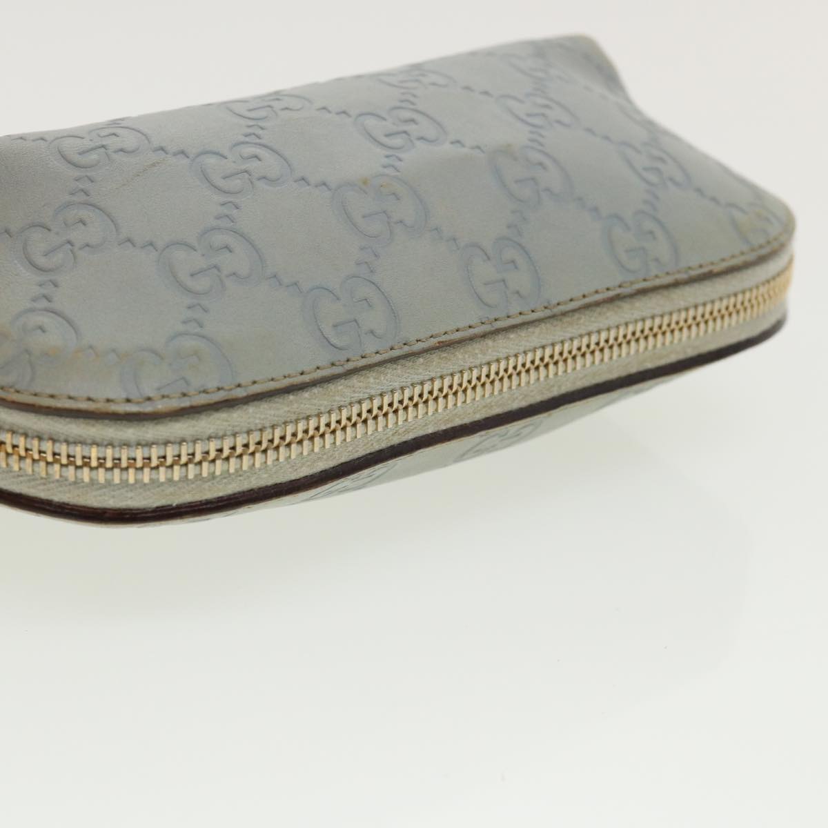 GUCCI GG Canvas Guccissima Pouch Blue ac961