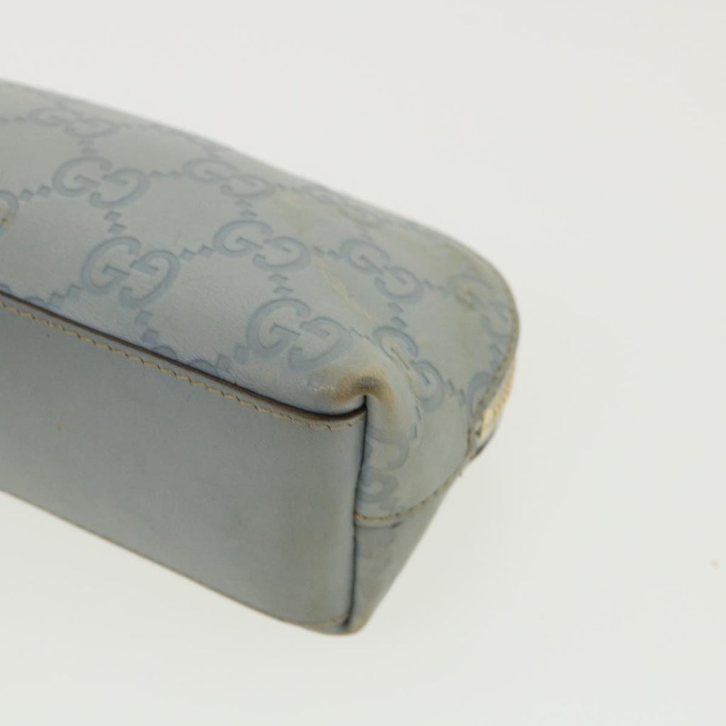 GUCCI GG Canvas Guccissima Pouch Blue ac961