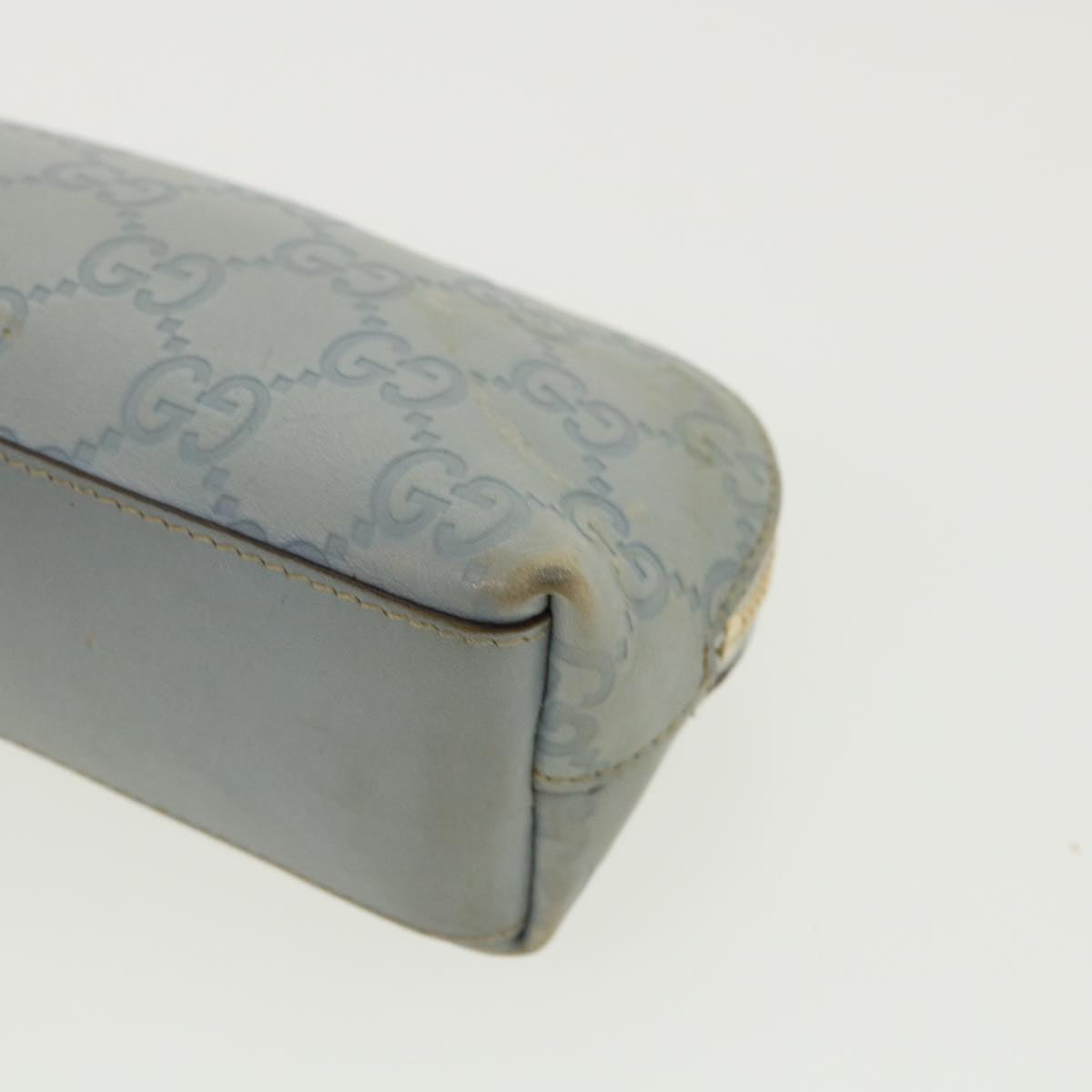 GUCCI GG Canvas Guccissima Pouch Blue ac961