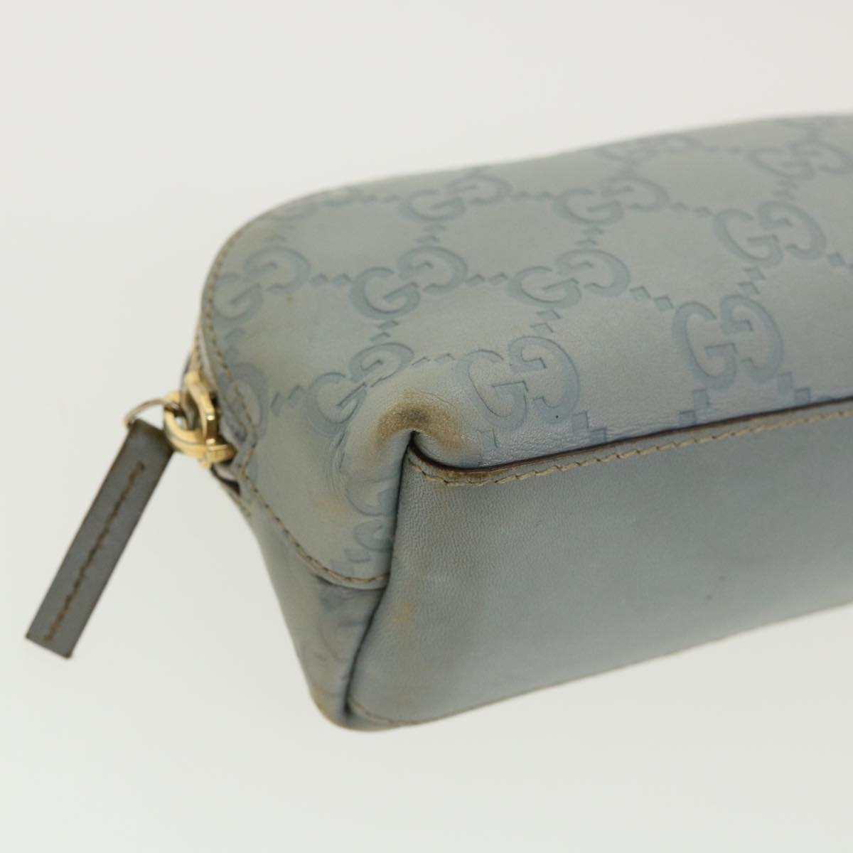 GUCCI GG Canvas Guccissima Pouch Blue ac961