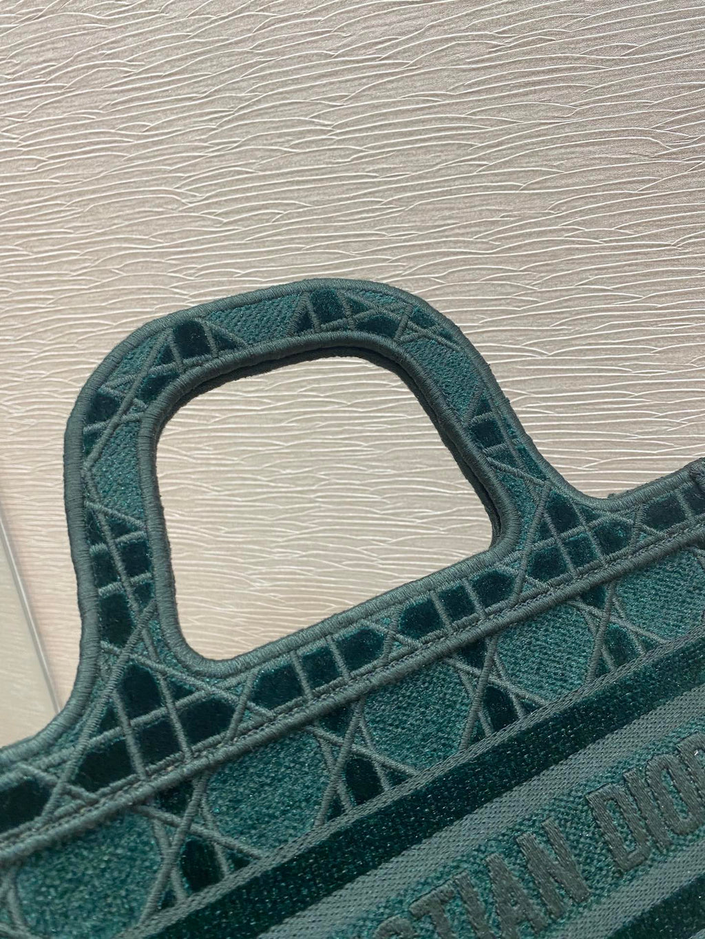 GLAMI Mini Book Tote Oblique Blue Canvas For Women 23cm/9in CD
