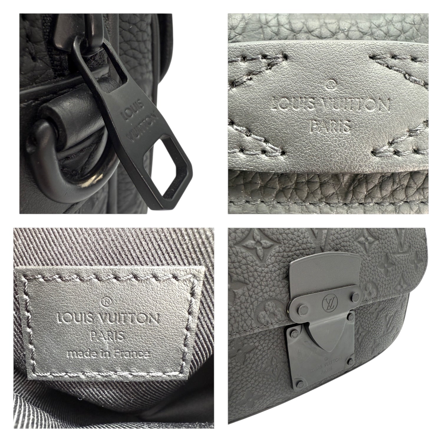 Louis Vuitton Monogram Taurillon S-Lock Messenger Bag
