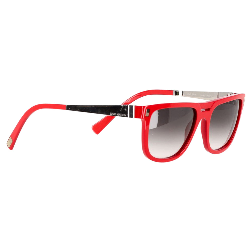 Louis Vuitton Apparition Sunglasses Z0709W in Red Acetate